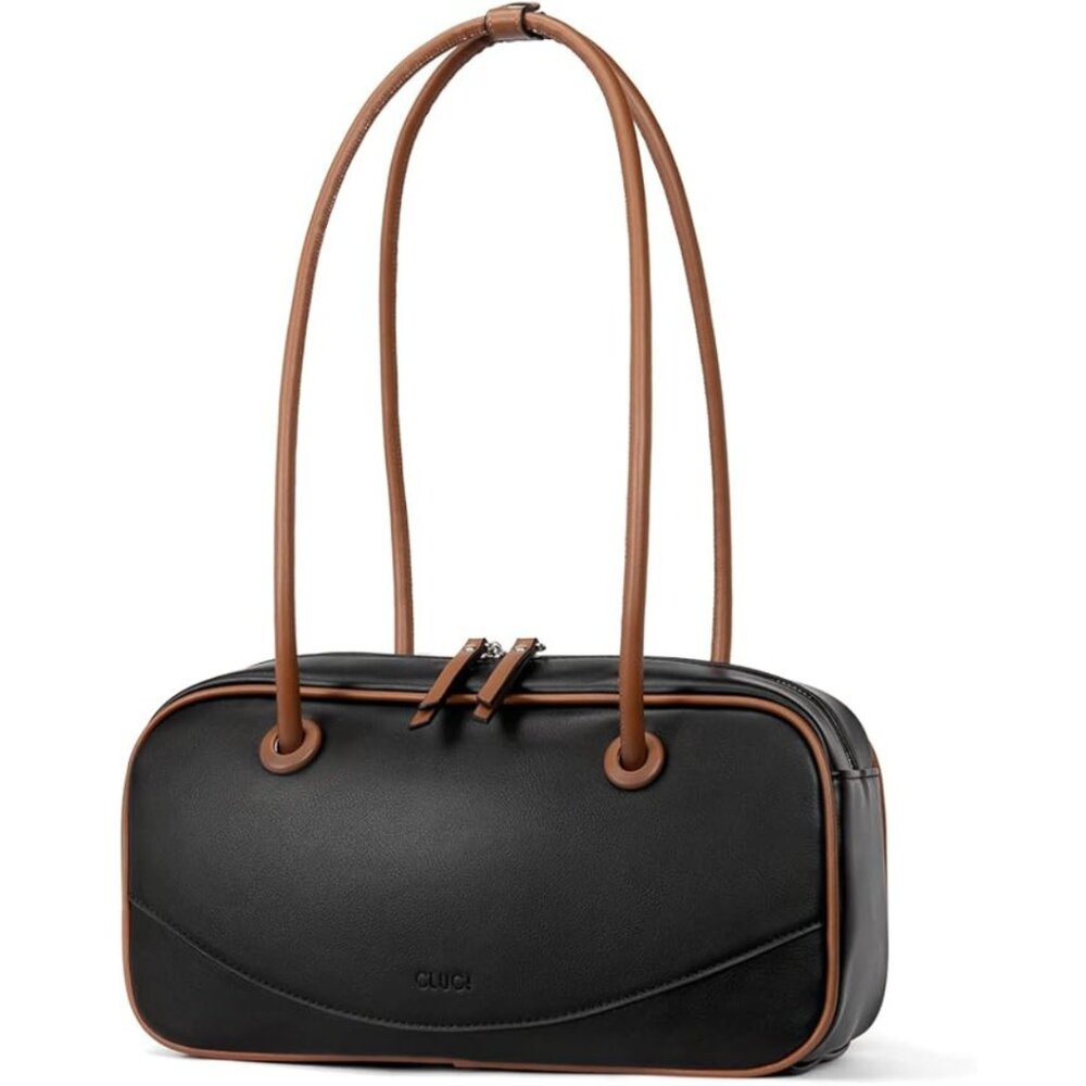 CLUCI Shoulder Bag Black Small Hobo Bags Vegan Leather